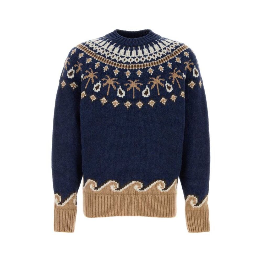 Alanui Men Embroidered Wool Sweet Winter Sweater